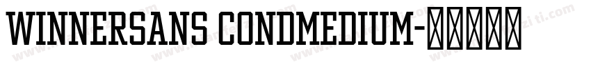 WinnerSans CondMedium字体转换